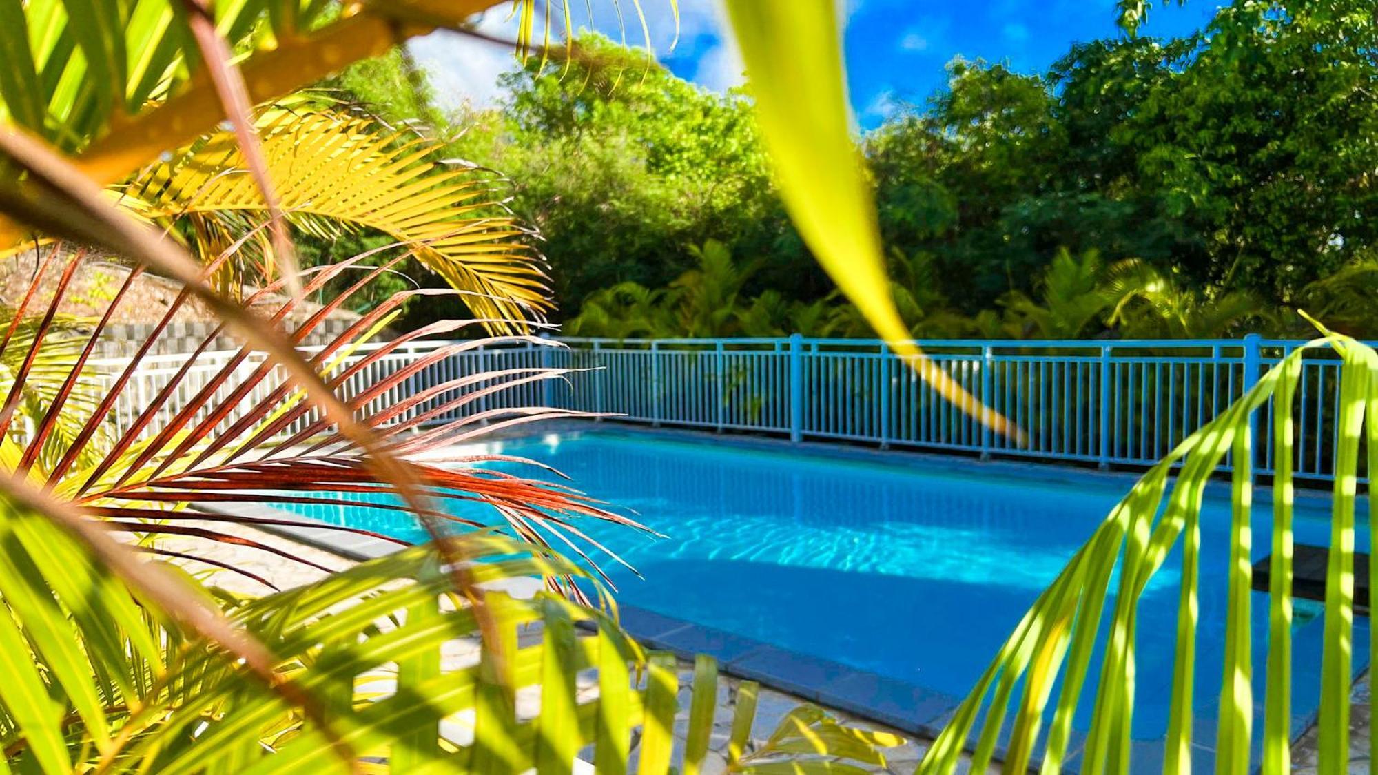 Magnifique Appartement Fleurs Caraibes - 6 Personnes En Residence Avec Piscine Privee - Sainte Anne Ngoại thất bức ảnh