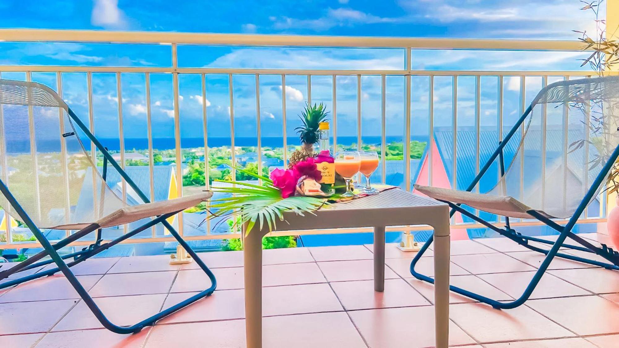 Magnifique Appartement Fleurs Caraibes - 6 Personnes En Residence Avec Piscine Privee - Sainte Anne Ngoại thất bức ảnh